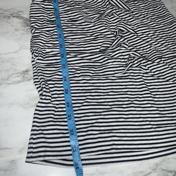 Nicole Miller Women Stretch Metallic V-Neck Sleeveless Dress Black White Size S - Picture 5 of 7